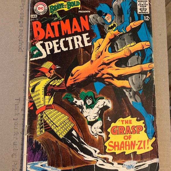 1967 DC Comic Batman and the Spectre #75