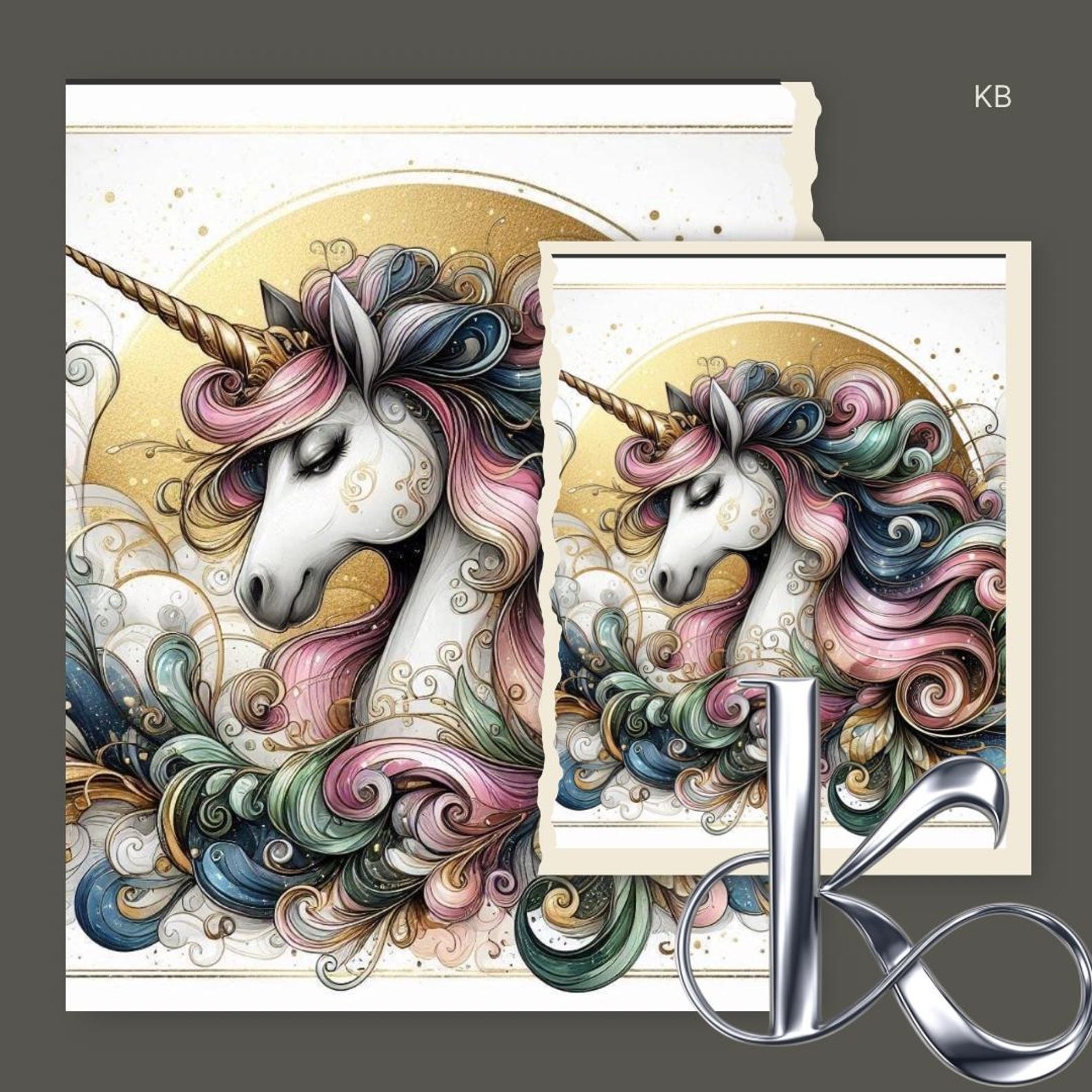 Unicorn Ink Colorful Ink Unicorn Digital Images for Crafting (digital Download) - Etsy