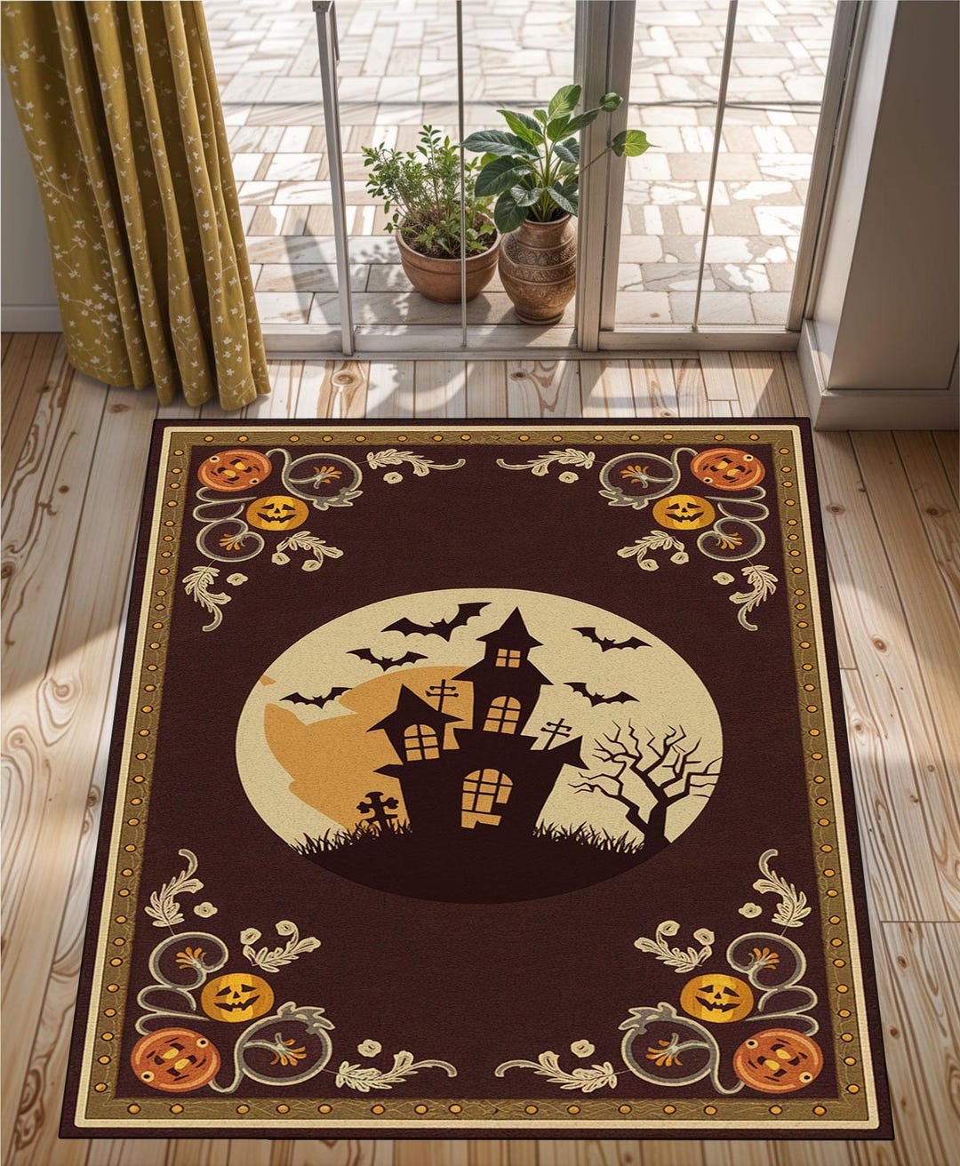 Halloween Rug, Halloween Decorations: Spooky Home Decor, Pumpkins ...