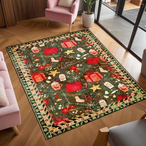 Noel Gift Rug, Christmas Decor, New Year Gift Rug, Merry Christmas Rug, Chrismast Rug, Merry Christmas Rug, Christmas Gift Rug,Xmas Door Mat