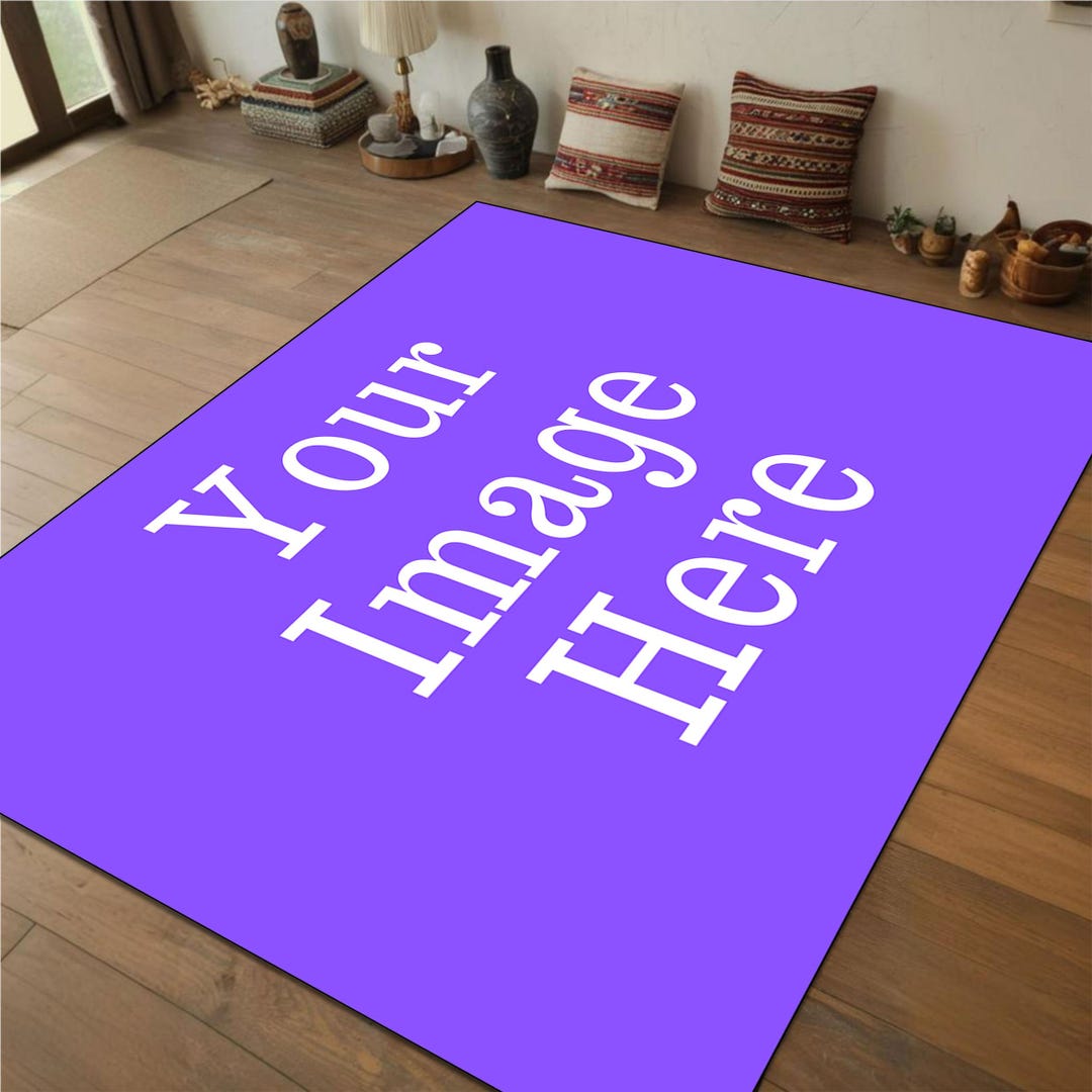 Personalized Rug- Custom Rug, Area Rug, Boho Rug, Custom Rug, Washable ...
