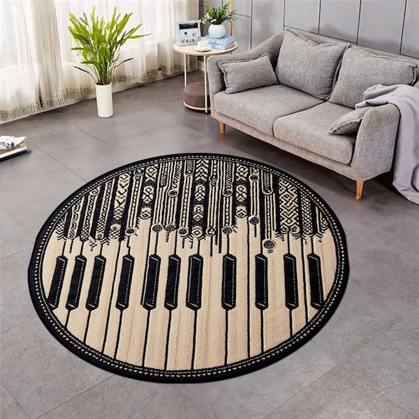 Piano Rug, Piano Keyboard Rug, Abstract Piano Rug, Music Runner Rug, Piano Keys Rug, Instrument Rug, Music Rug, Custom Rug, Design Rug