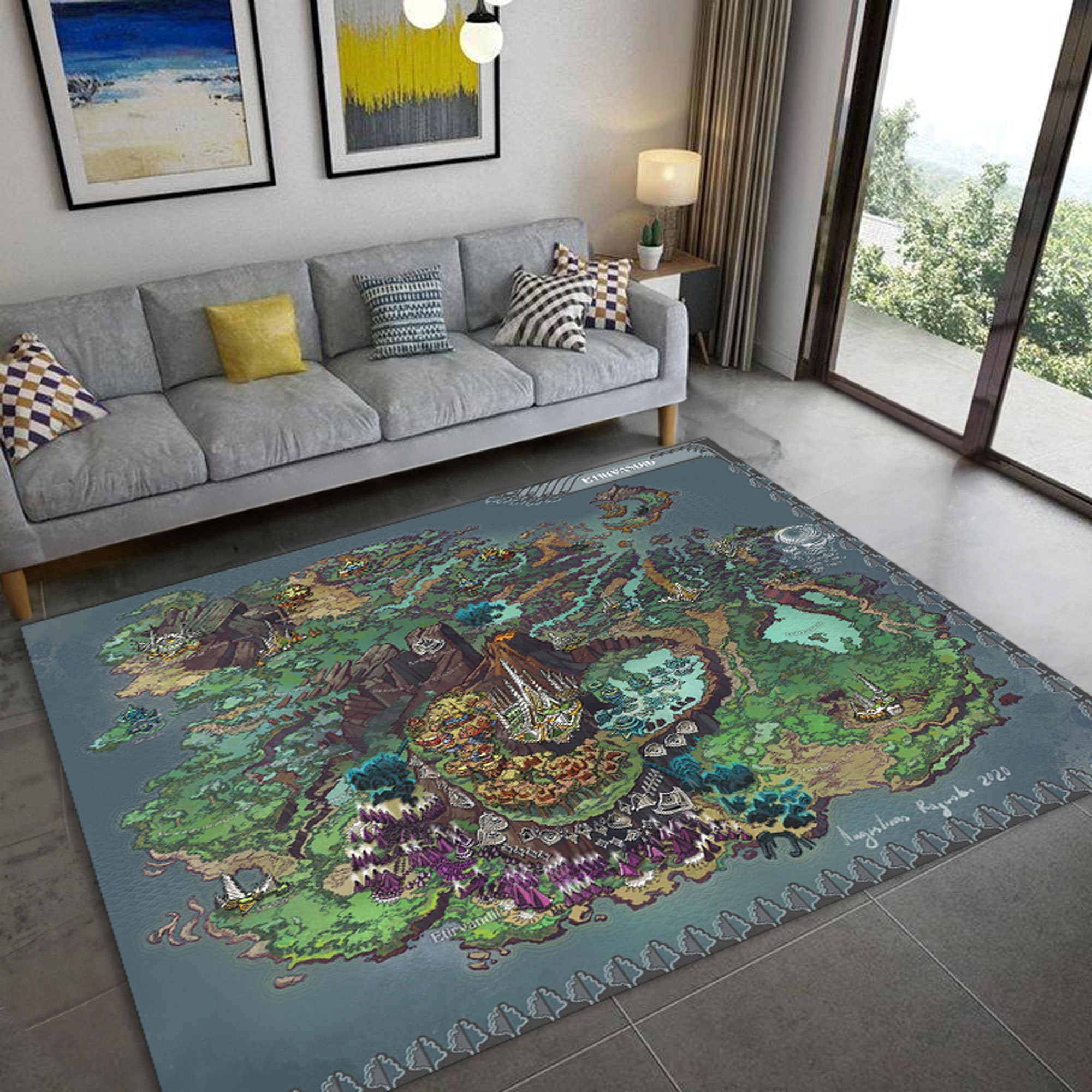 Lord of the Rings, Map Rugs, Fantastic Rug, Popular Rug, Magic Rug ...