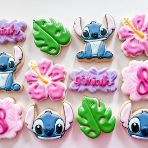 Stitch Royal Icing Cookies 1 Dozen