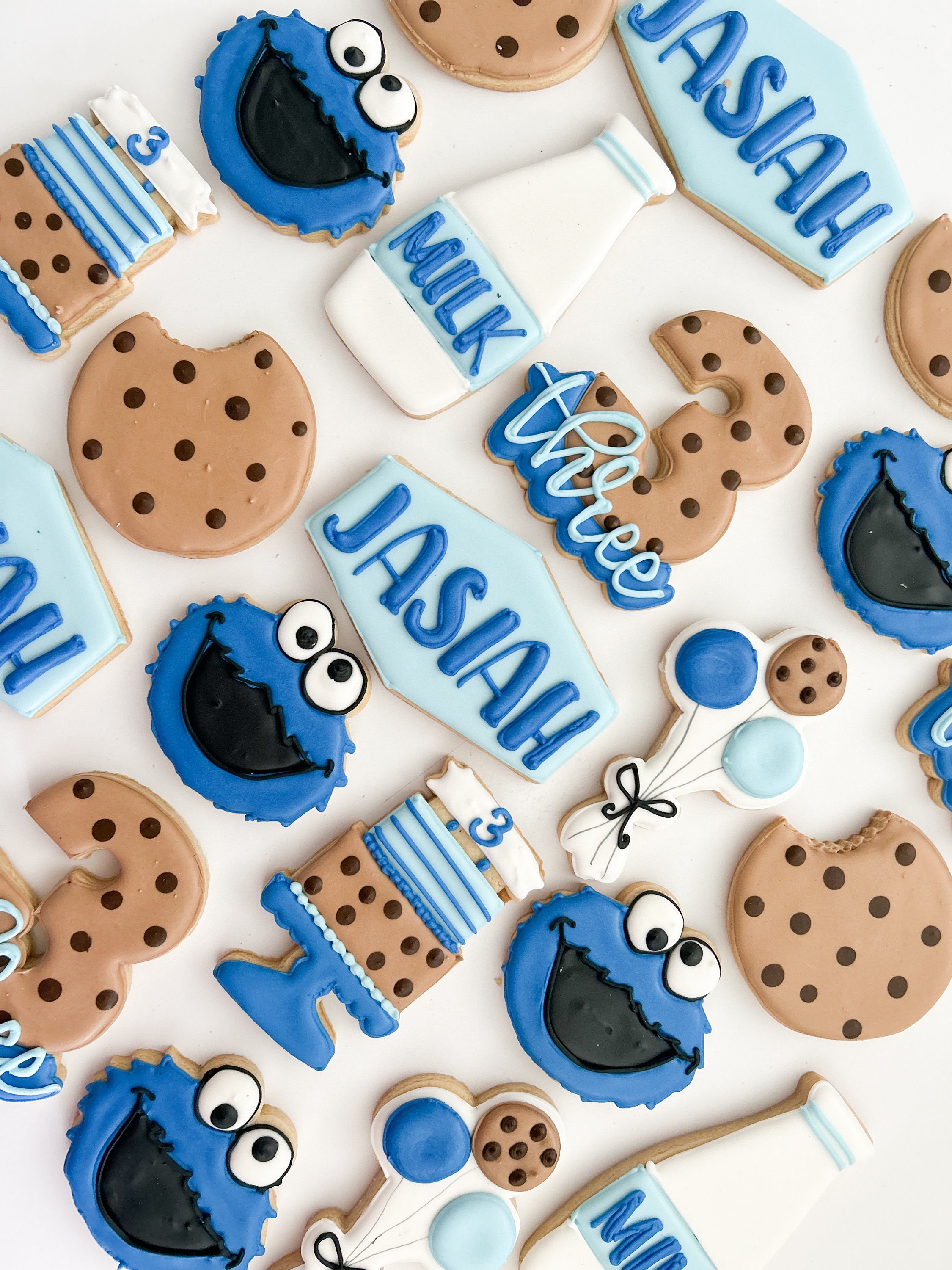 Monster Cookie Inspired Royal Icing Cookies 1 Dozen