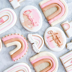 Ciasteczka Onederful / Boho Rainbow Royal Icing