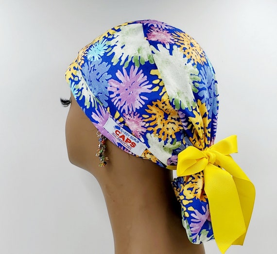 Surgical Hats Scrub Caps Ponytail Scrub 