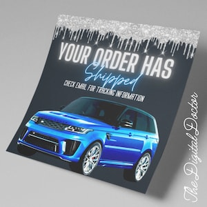 DIY Shipping Confirmation Flyer, All Orders Have Shipped Social Media Post Template, Canva Flyer, Canva Template, Shipping Flyer, Instagram