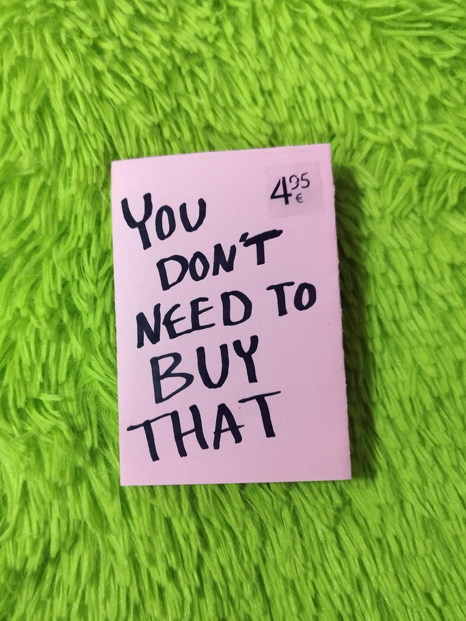 You Don't Need To Buy That Mini Zine, Digital download, Printable