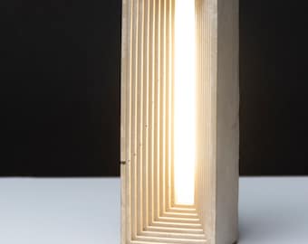 Cement LED Night Light, Desk lamp, Modern Industrial Light, Cement Lamp, Scandinavian lamp, Handmade lamp, Minimalist lamp,Contemporary lamp