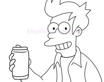 PNG Futurama Fry Slurm