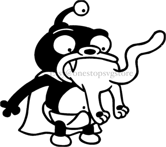 Nibbler Futurama PNG for SVG/ Design Space Etsy