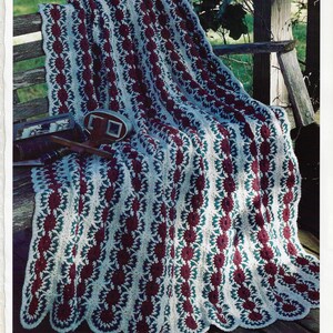 Crochet Vintage Pattern PDF Country Sprinkles Afghan Pattern Instant PDF Download