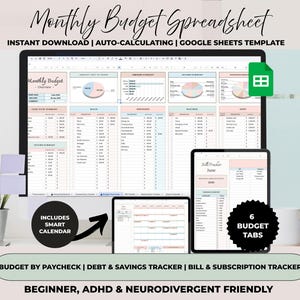 Google Sheets Budget Template: Annual Financial Planner & Expense Tracker (Digital Download))