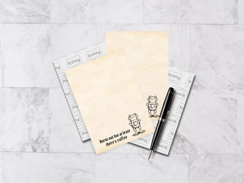 Notas adhesivas de rana quemada / Mini bloc de notas de 10 x 15 cm ...