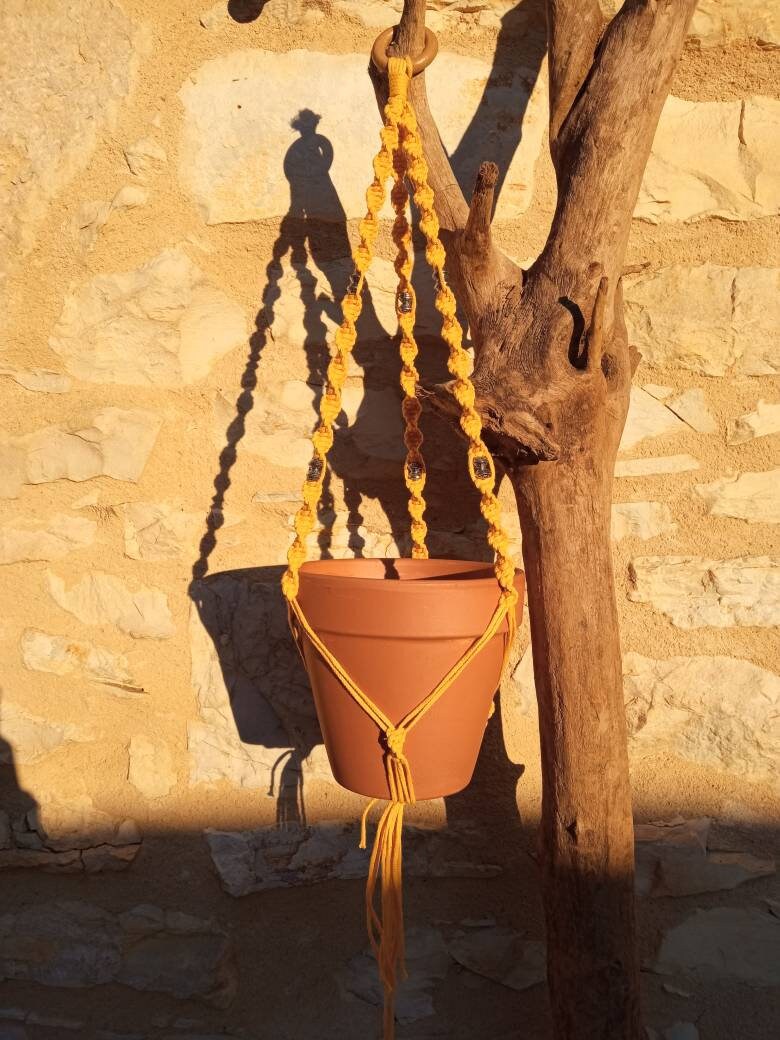 Suspension en Macramé