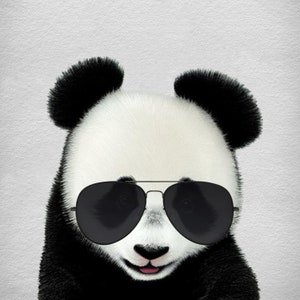 Panda with Glasses