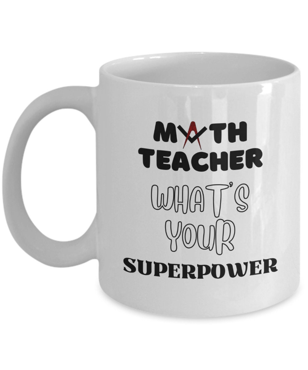 Math Teacher Mug Math Teacher Gift Math Teacher Appreciation Etsy