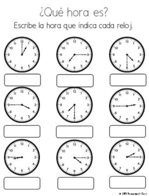 QUÉ HORA ES?