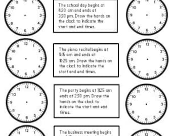 time word problems etsy