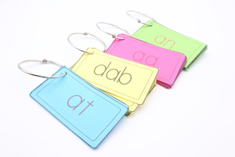 Let's Read Key Ring Flashcards Level 1 Words Etsy Canada