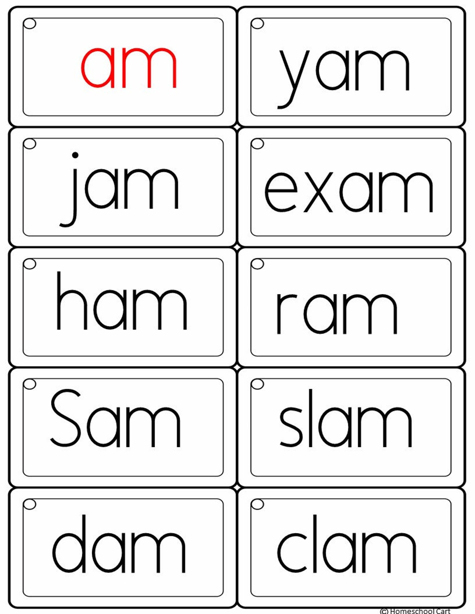 Let's Read Key Ring Flashcards Level 1 Words Etsy Canada