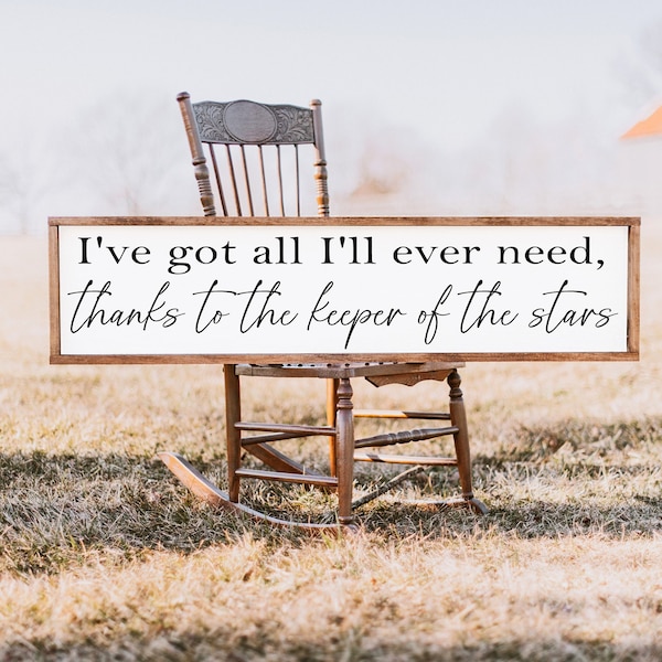 Keeper of the stars - wood sign - 90s country - Byrd - home decor - wedding song signs - custom wall art- custom signs - anniversary gifts