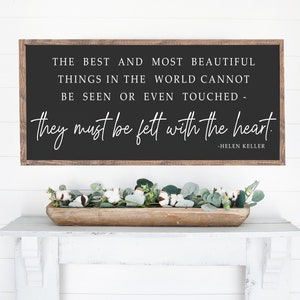 The best and most beautiful - wood sign framed - farmhouse - inspirational - motivational - living room decor - wall art