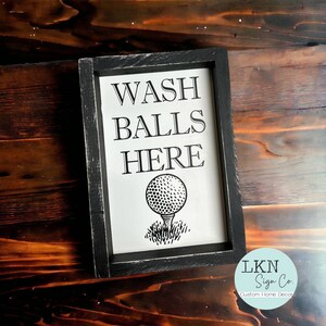 Wash Balls Here - Funny Bathroom Sign - Golf Bathroom - Golf Decor ...
