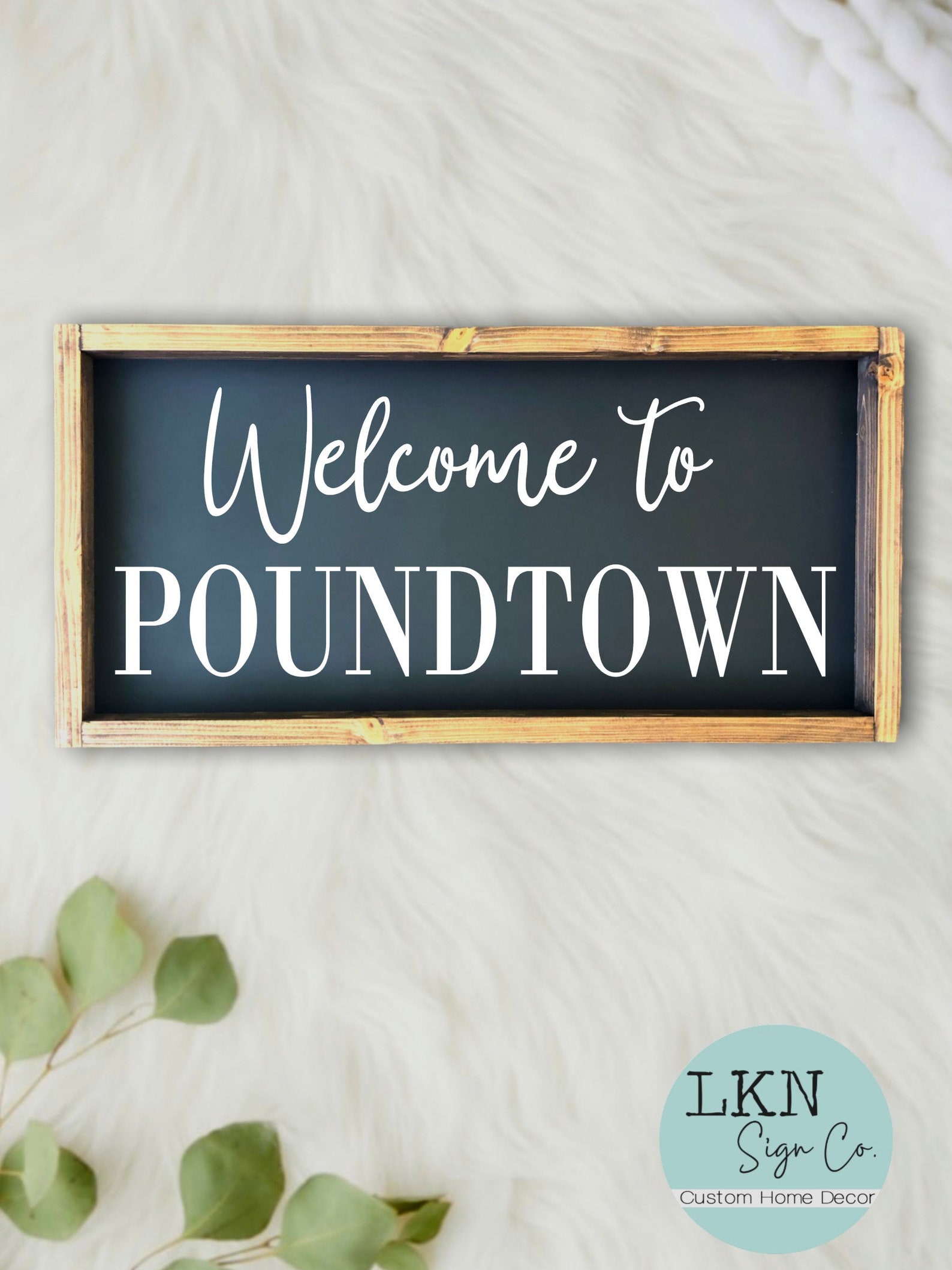 to Poundtown Wood Sign Bachelor Room Decor Above Etsy