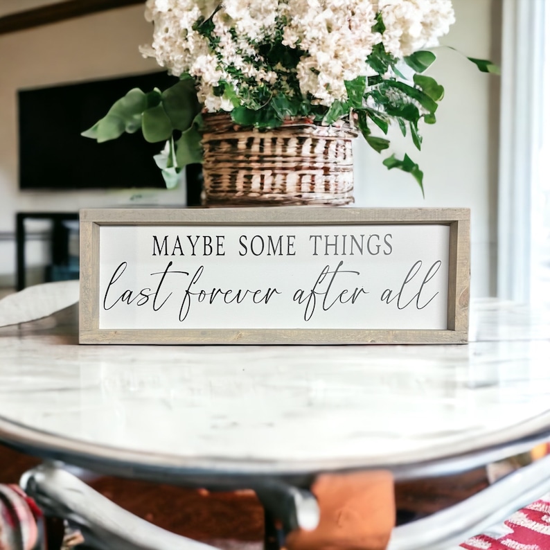 Forever after all - wood sign - above bed - master bedroom - bedroom wall art - bedroom signs - bedroom quotes - Driftwood Stain