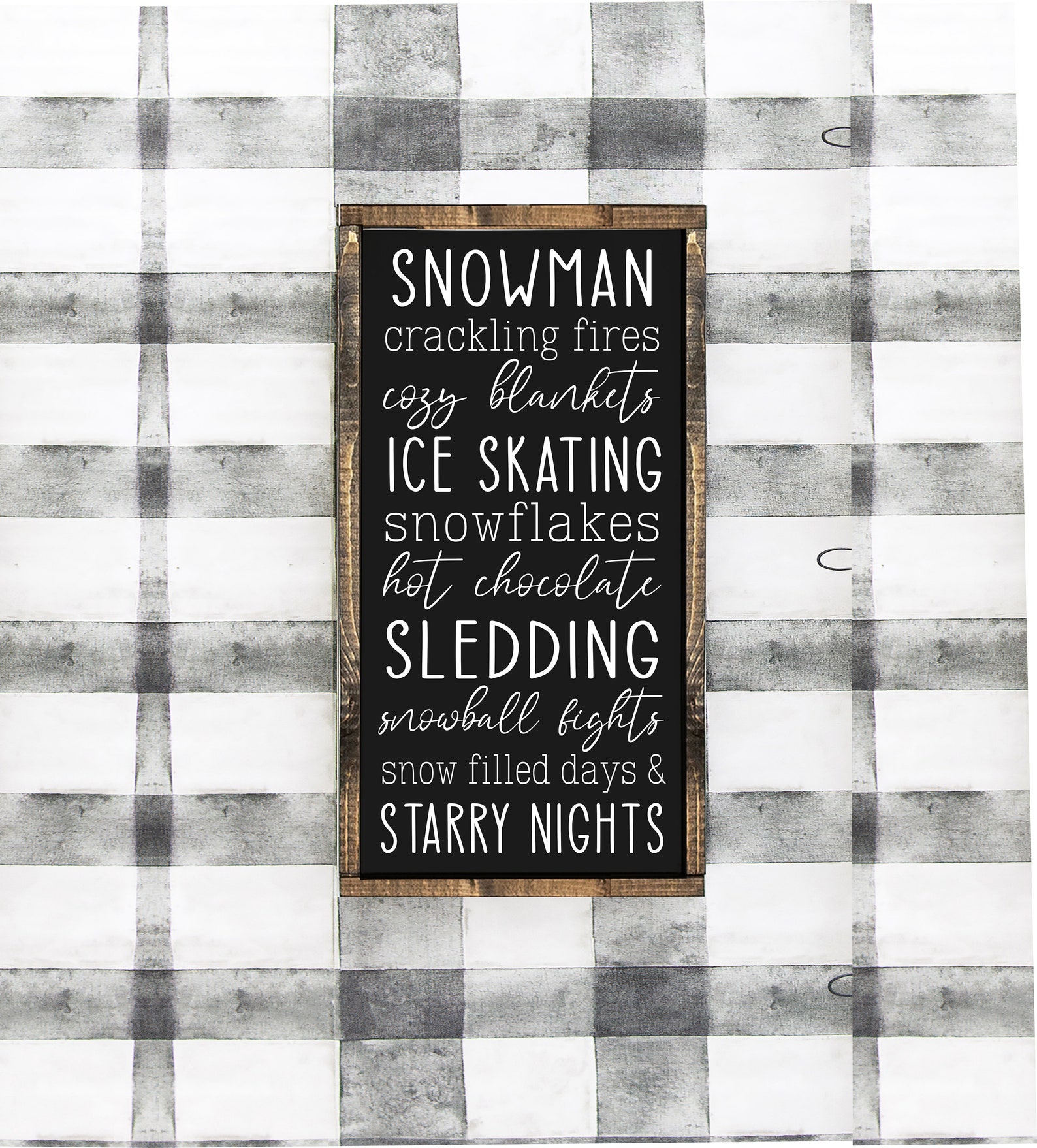 Winter Quotes Favorites Snowman Snowflake Sledding Etsy
