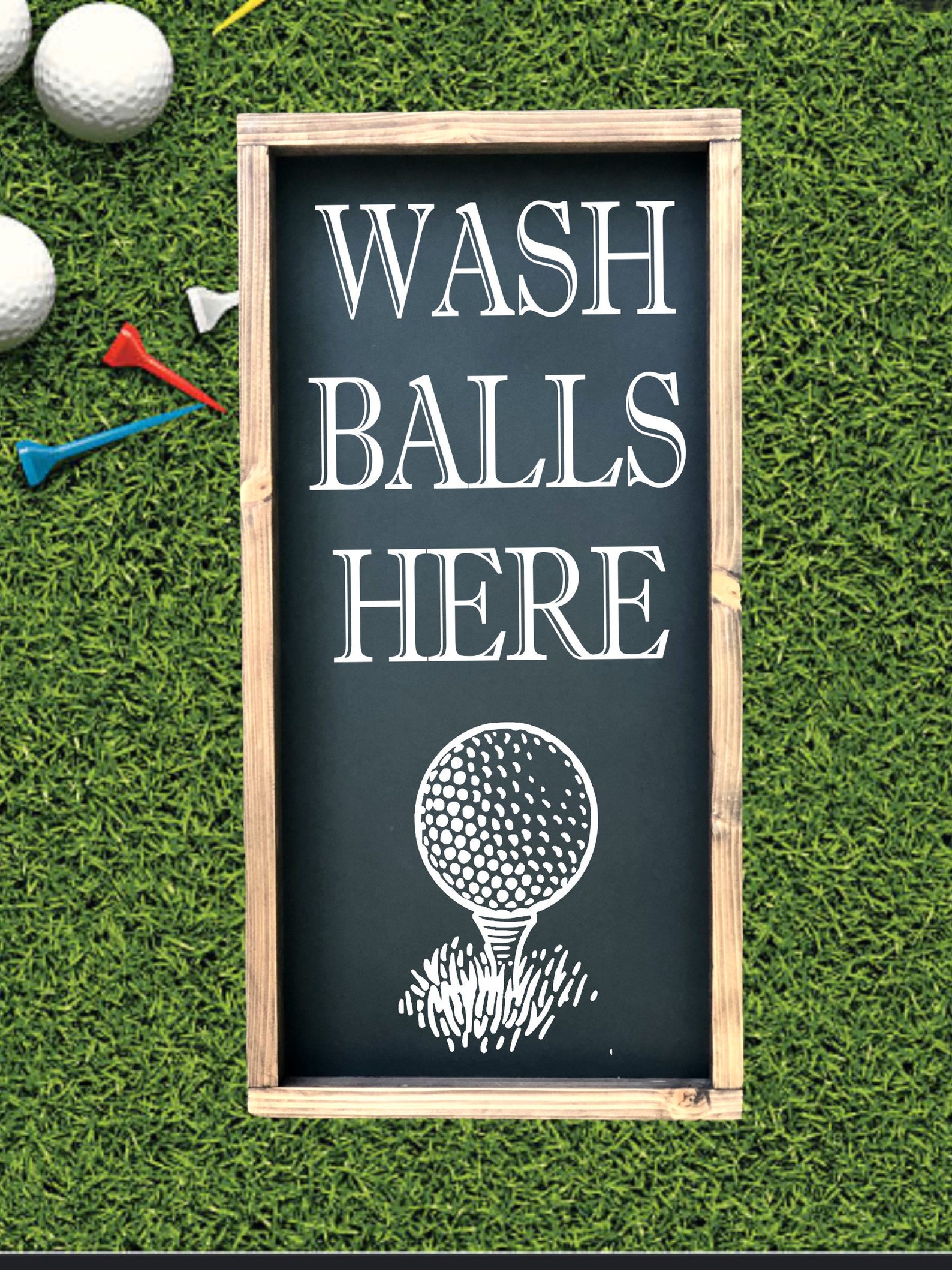 Wash Balls Here Funny Bathroom Sign Golf Bathroom Golf - Etsy