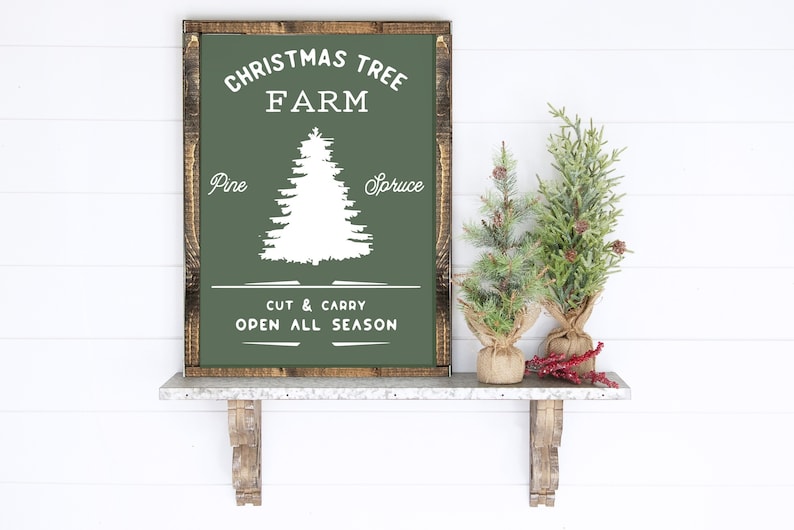 Christmas Tree Farm - Custom Wood Sign - Christmas Decor - Christmas ...