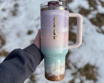 Vaso Stanley Pastel Beach (HECHO A PEDIDO)