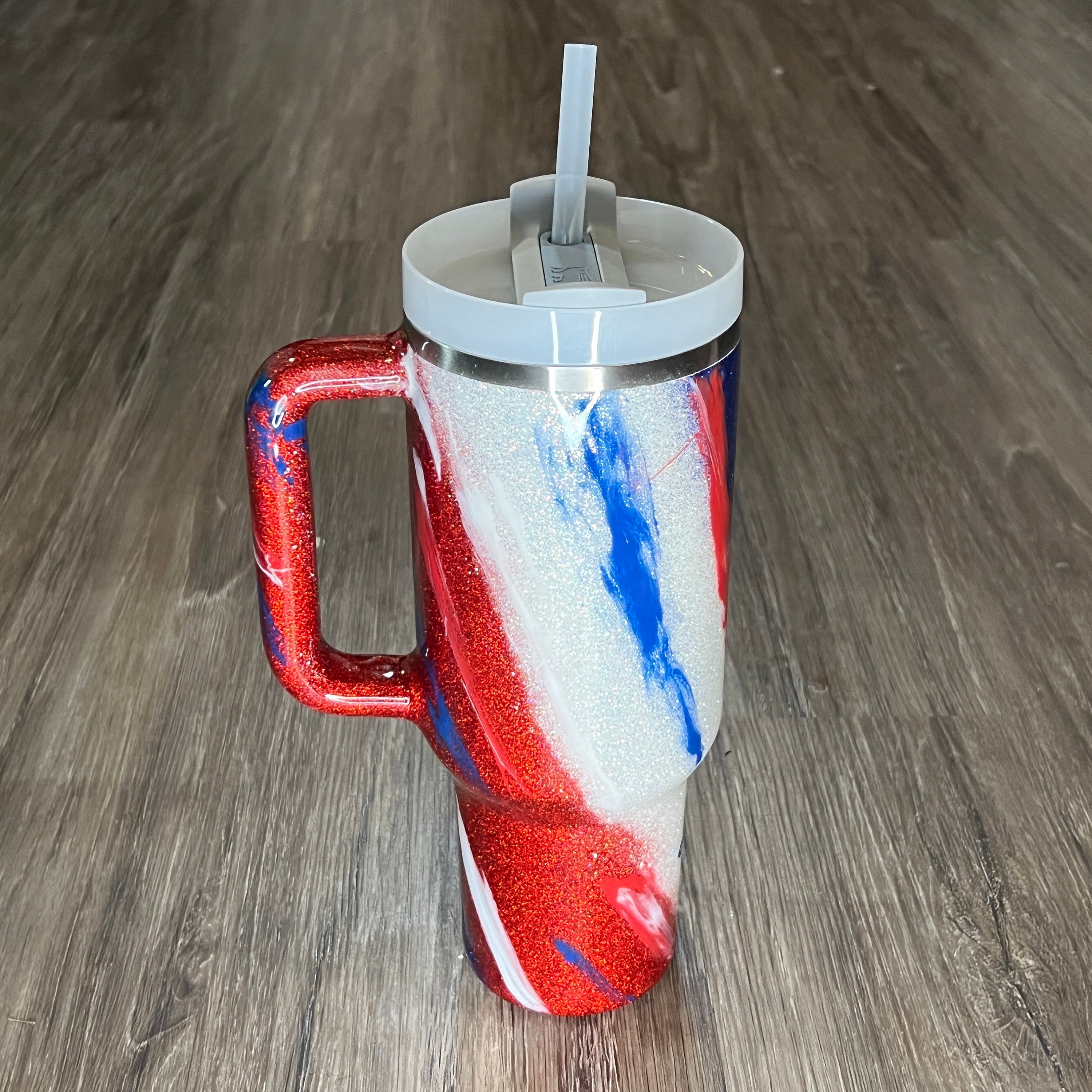 Red, White, and Blue Milky-way Stanley Tumbler MADE TO ORDER 
