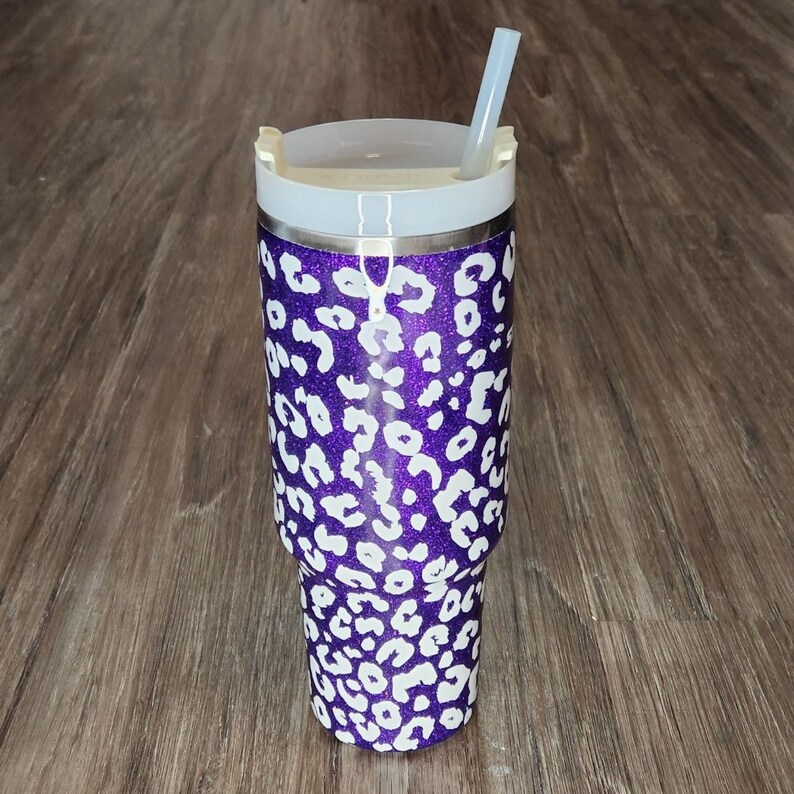 Leopard Print Custom 40oz Stanley Tumbler MADE TO ORDER Etsy
