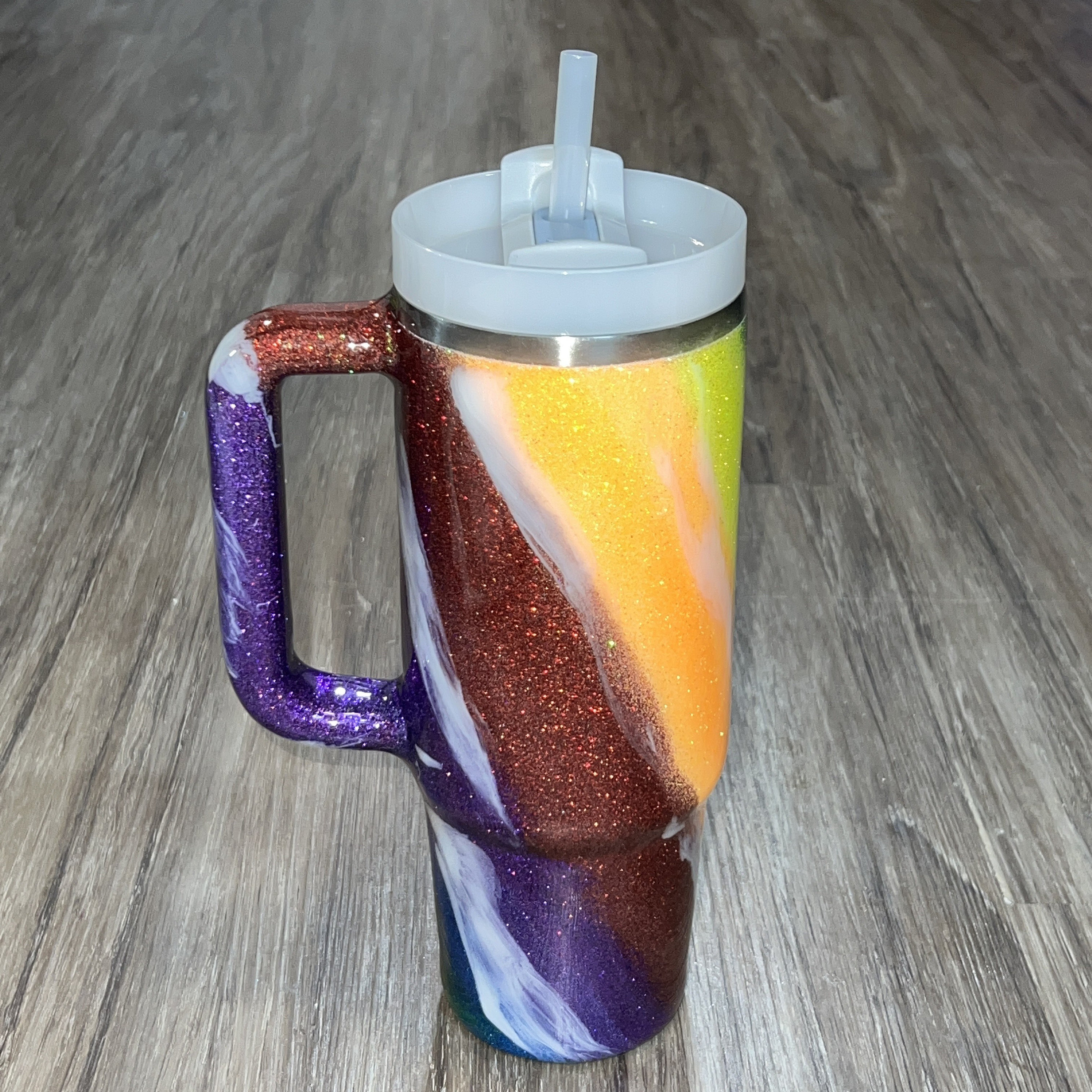 Red, White, and Blue Milky-way Stanley Tumbler MADE TO ORDER 