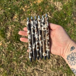 Cowprint Custom Glitter Pen