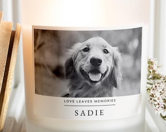 Personalized Pet Memorial Candle, Pet Sympathy Gift, Pet Loss Gift, Dog Loss, Dog Memorial, Rainbow Bridge, Pet Candle, Dog Remembrance