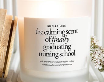 Regalo de graduación de enfermería, vela de graduación, regalo divertido para fiesta de graduación, graduación de enfermería, enfermero practicante, graduación de licenciatura en enfermería, graduado de enfermería registrada
