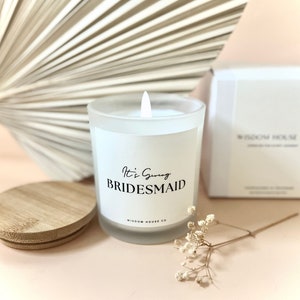 It&#39;s Giving Bridesmaid, Bridesmaid Gift, Proposal Gift, Bridesmaid Candle, Be My Bridesmaid, Bridesmaid Box Ideas, Bridal Shower Favors