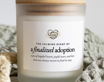 Adoption Gifts, New Parent Gift Adoption, Adoption Day Candle, Gotcha Day, Meaningful Gift, Child Adoption, Blended Family, Baby Adoption