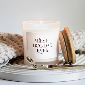 Best Dog Dad Ever, Dog Dad Gift, Dog Lover, Dog Owner Gift, Gift for Dad, Funny Candles, Dog Christmas Gift, Dog Birthday