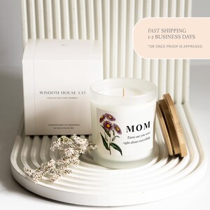Mom You Were Right, Gift for Mom, Funny Candle, Mom Gift From Son, Flower Candle, Gift for Her, Sentimental Mom Gift, Mothers Day Gift, image 2