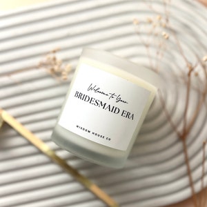 Bridesmaid Era, Bridesmaid Proposal, Bridesmaid Candle, Bridal Party Gift, Proposal Box, Personalized Candle, Bridal Shower Gift, MOH Gift