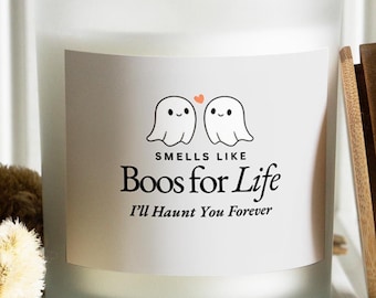 Boos For Life Halloween Candle, Boo Basket Gift Idea, Couples Gift for Boyfriend Girlfriend, Cute Candle, Fall Candles, Halloween Gifts