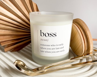 Boss Candle, Funny Candle, Gift for Boss, Gift from Employee, Boss Gift, Office Party, Appreciation Gift, Thank You Gift, Gift for Him