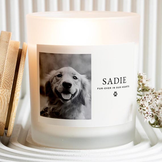 Personalized Pet Memorial Candle, Pet Sympathy Gift, Pet Loss Gift, Dog Loss, Dog Memorial, Rainbow Bridge, Pet Candle, Dog Remembrance
