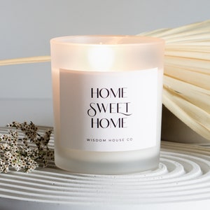 Home Sweet Home, Housewarming Candle, New Home Candle, Personalized Gift, New Home Gift, First Home, Moving Away Gift, Housewarming Gift image 1